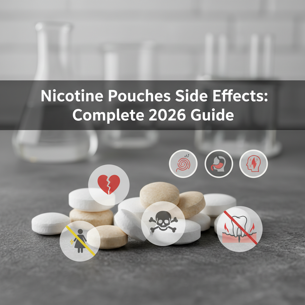nicotine pouches side effects warning illustration