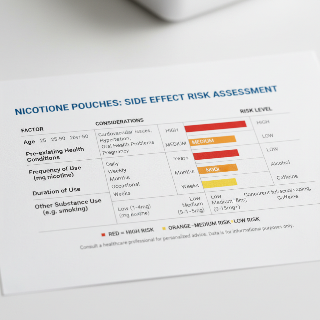 nicotine pouches side effects risk factors assessment