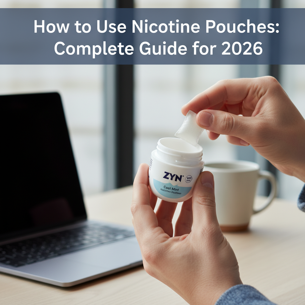 How to use nicotine pouches - proper handling demonstration