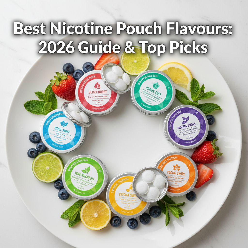 best nicotine pouch flavours displayed with natural flavor ingredients