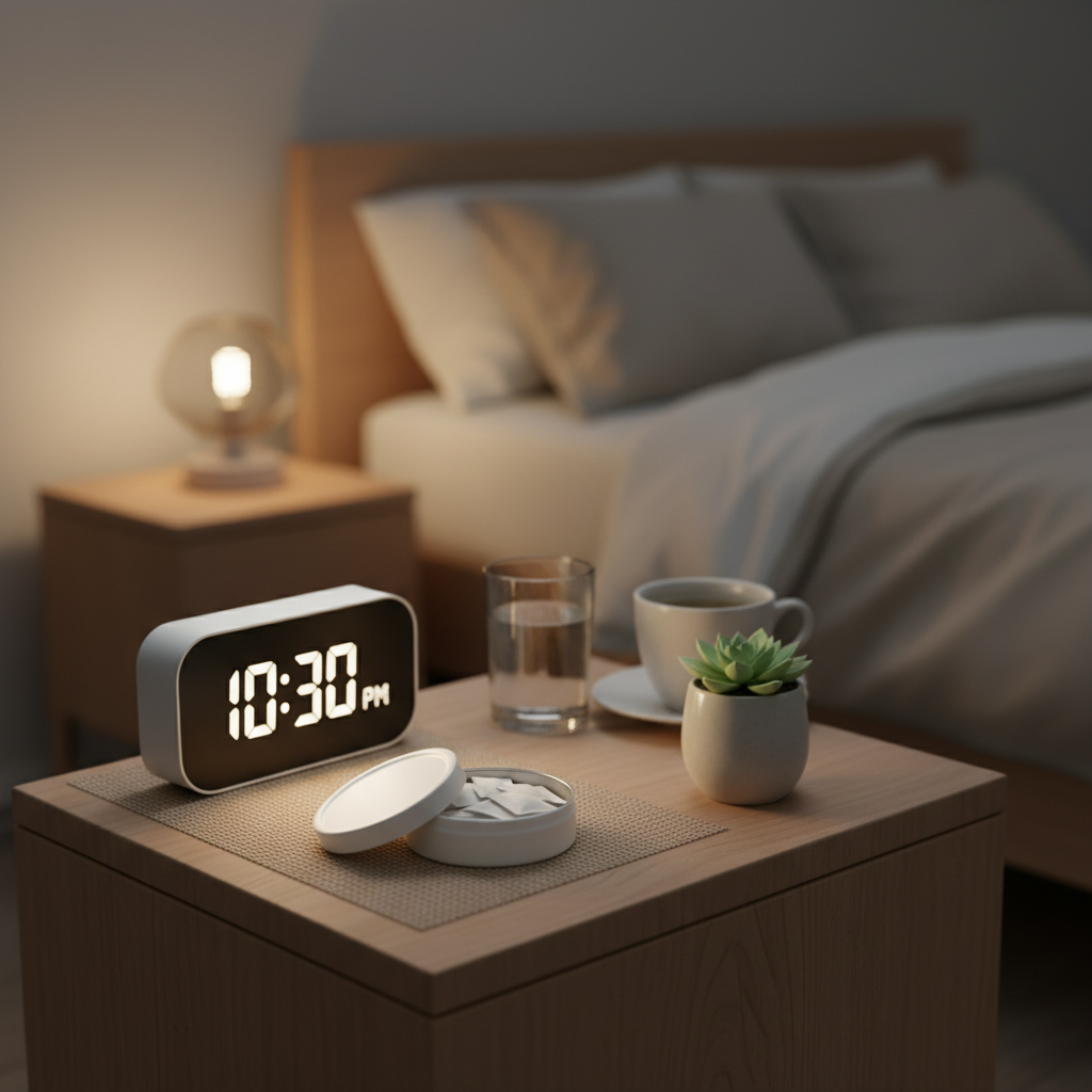 CBD pouches sleep timing and bedtime routine setup