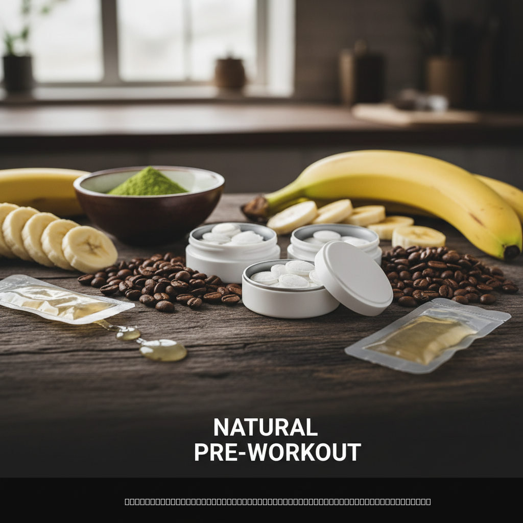 clean pre-workout alternatives displayed naturally