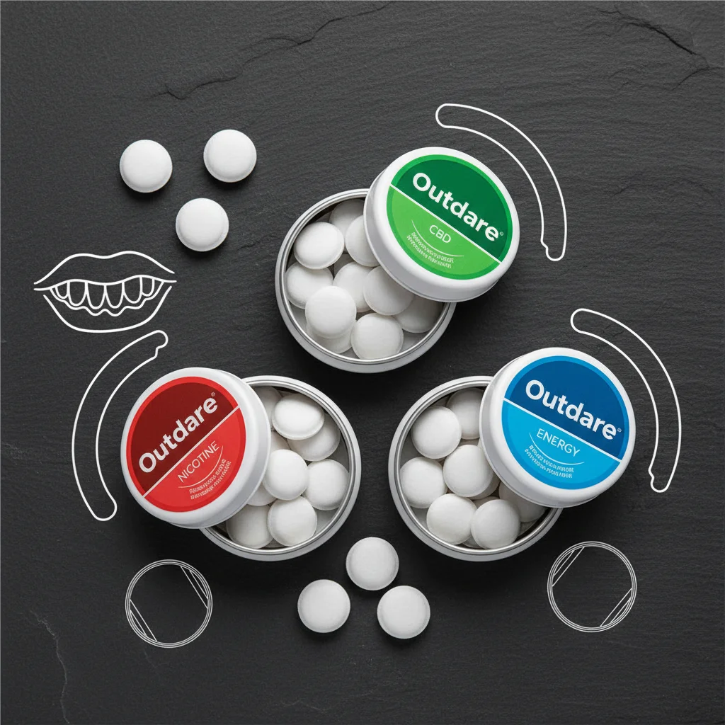 Outdare three-pouch system tins for nicotine reduction and gum health — addressing why nicotine pouches cause gum recession