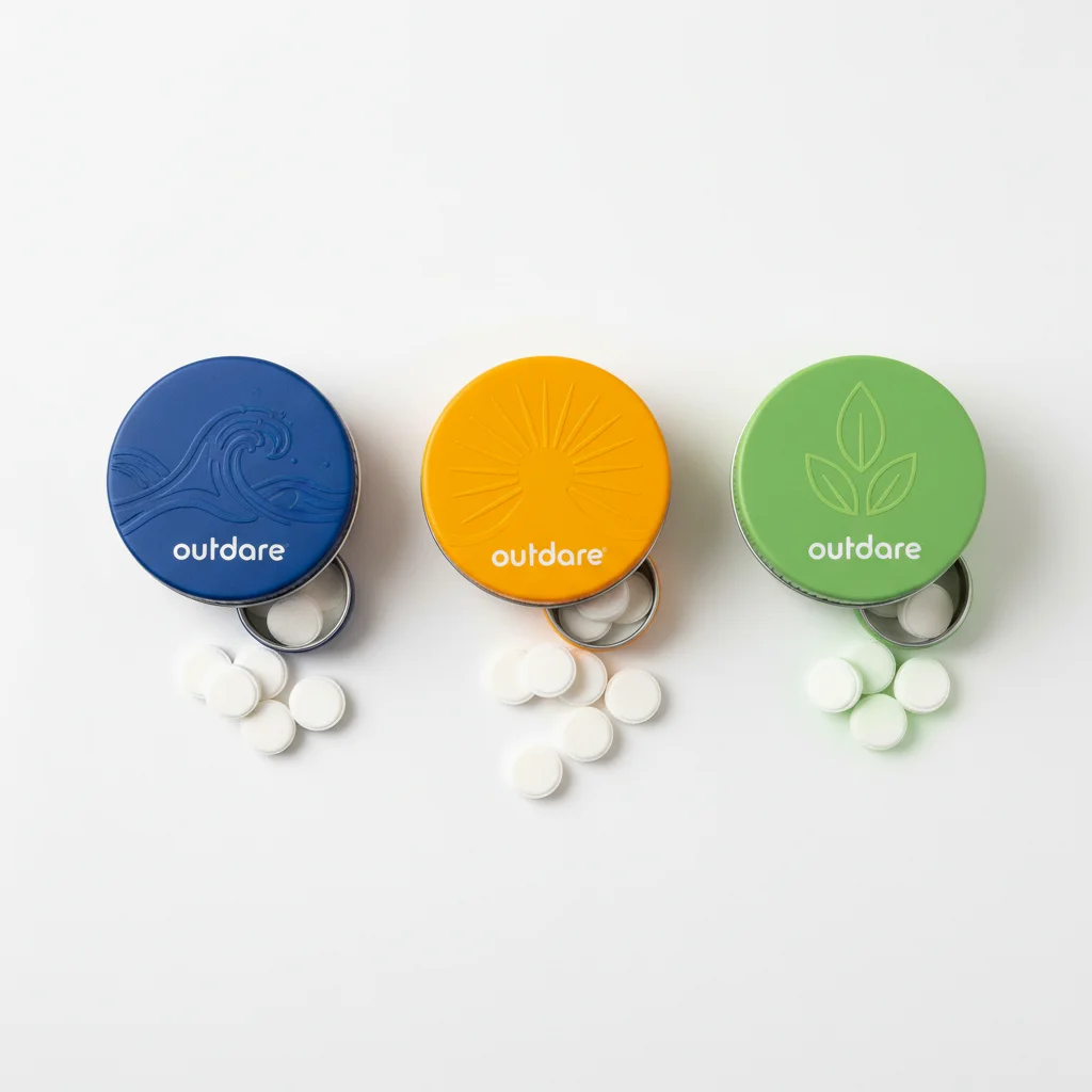 Outdare three-pouch system including CBD relaxation pouches, Energy and Nicotine variants