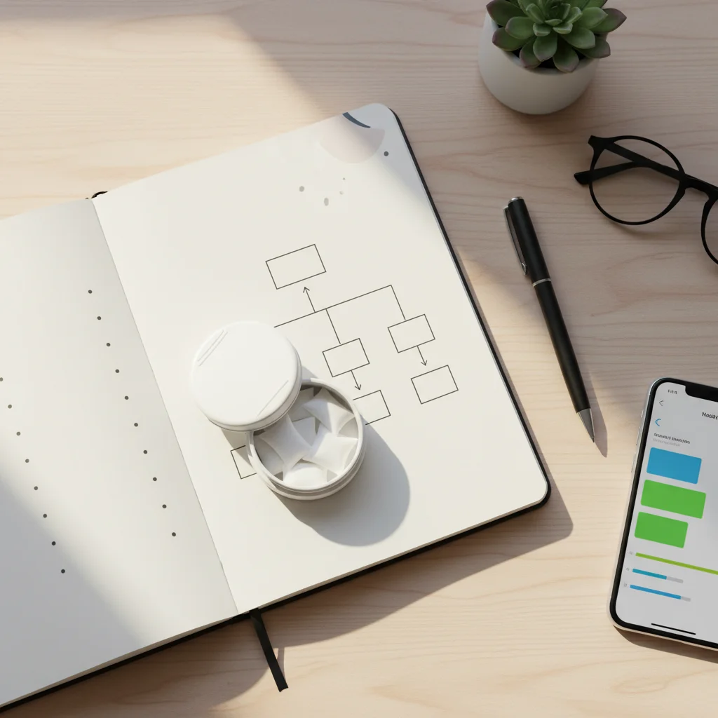 Personal relapse prevention plan journal alongside nicotine reduction tools