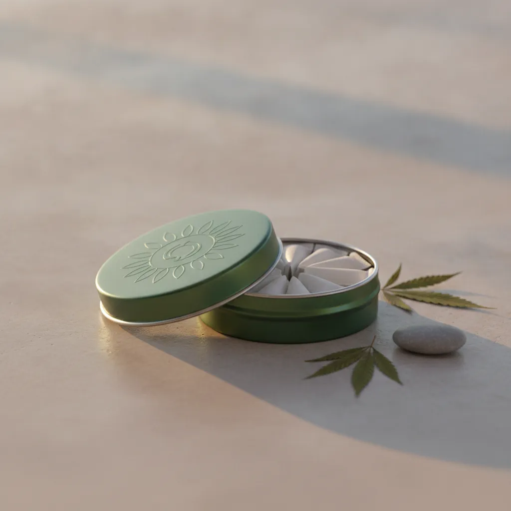 Outdare CBD pouch for natural anxiety management as evening ritual