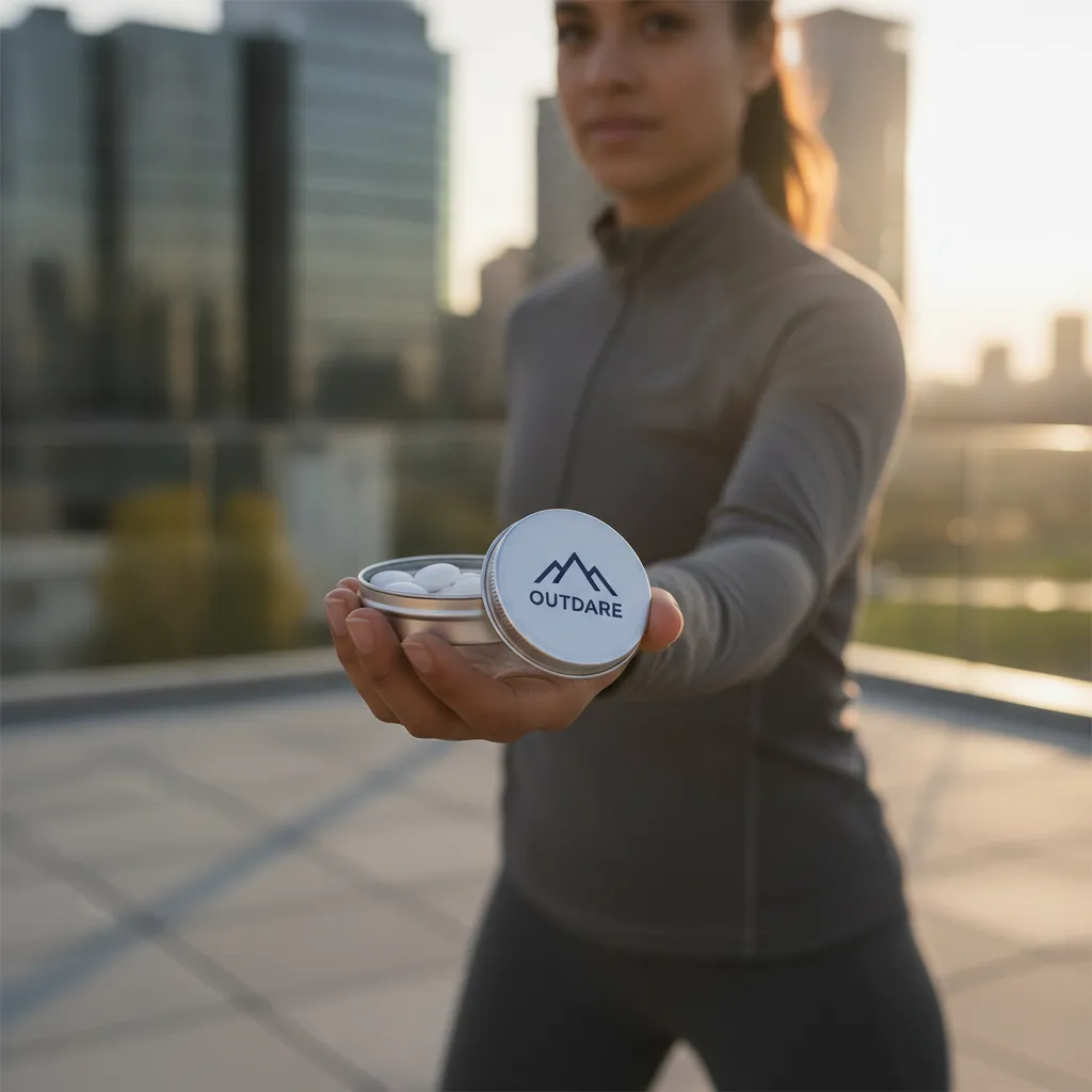 Active person using Outdare pouch system outdoors — practical approach to how to manage cravings in daily life
