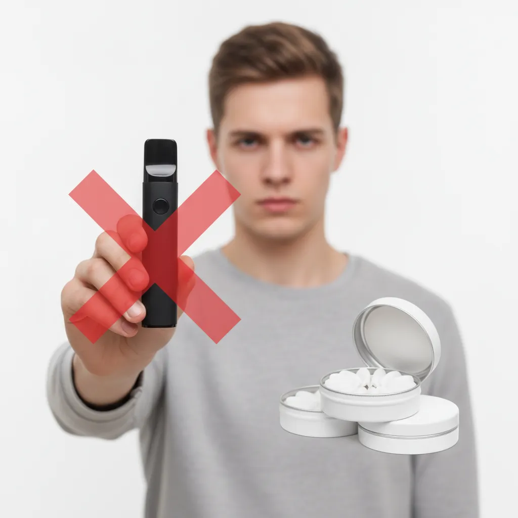 how to stop vaping - person deciding to quit vaping for good