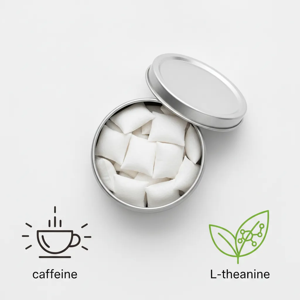 clean energy pouches Europe ingredient breakdown caffeine nootropic pouch tin