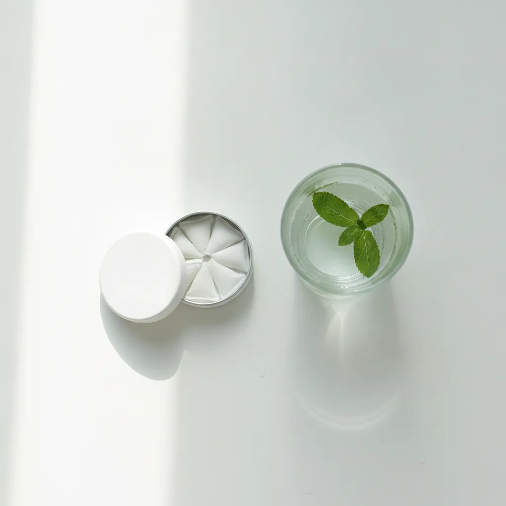 healthy alternatives to smoking including tobacco-free nicotine pouches displayed on a clean desk