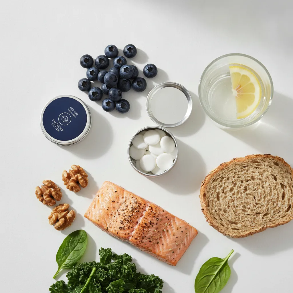 brain foods that help improve focus naturally including omega-3 rich fish, berries, and nuts