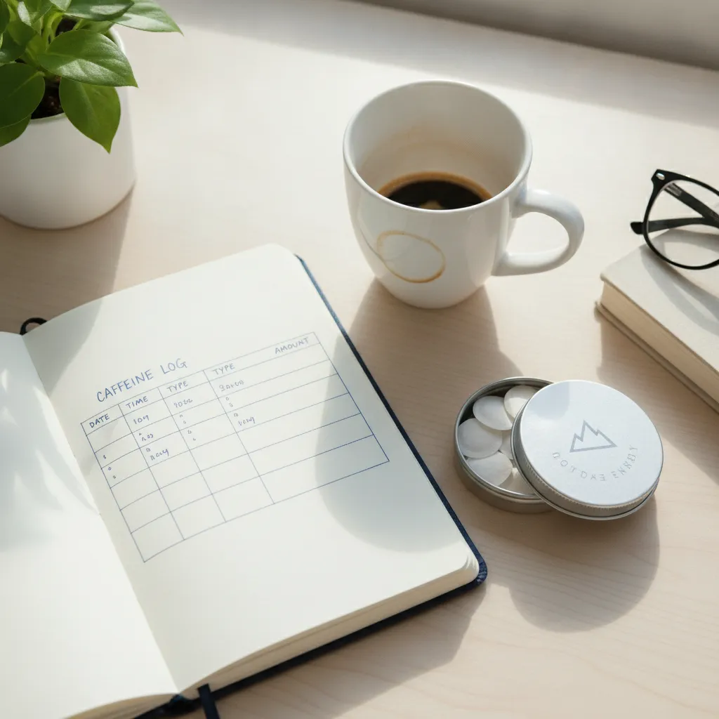 desk setup for tracking caffeine intake and how to reduce caffeine dependence with a structured plan