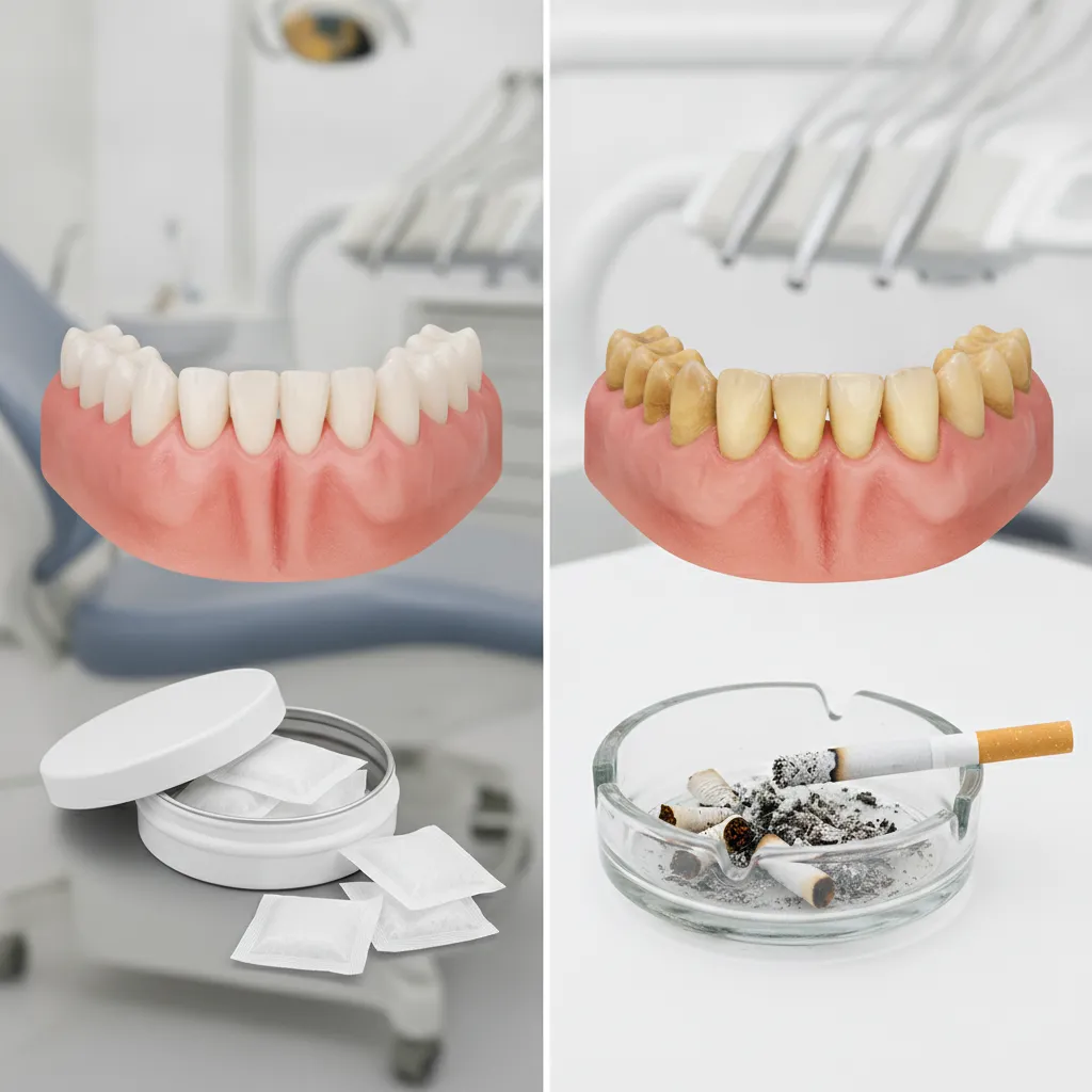 gum recession from smoking summary