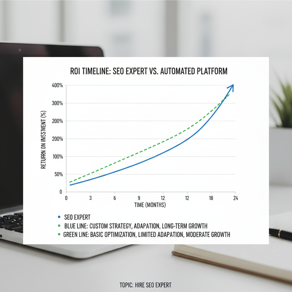 ROI comparison when you hire SEO expert versus using automated AI SEO platform