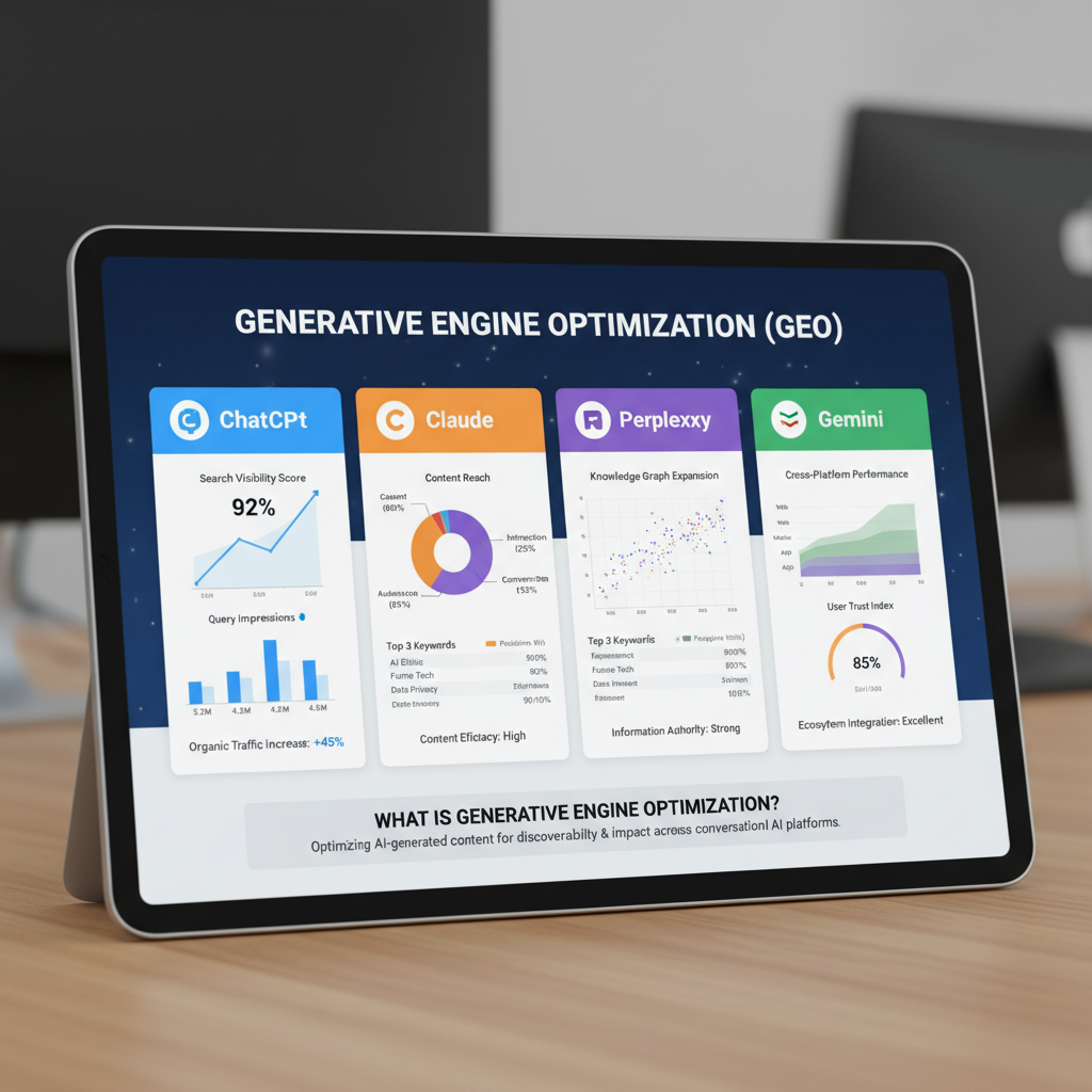 What is generative engine optimization performance tracking dashboard