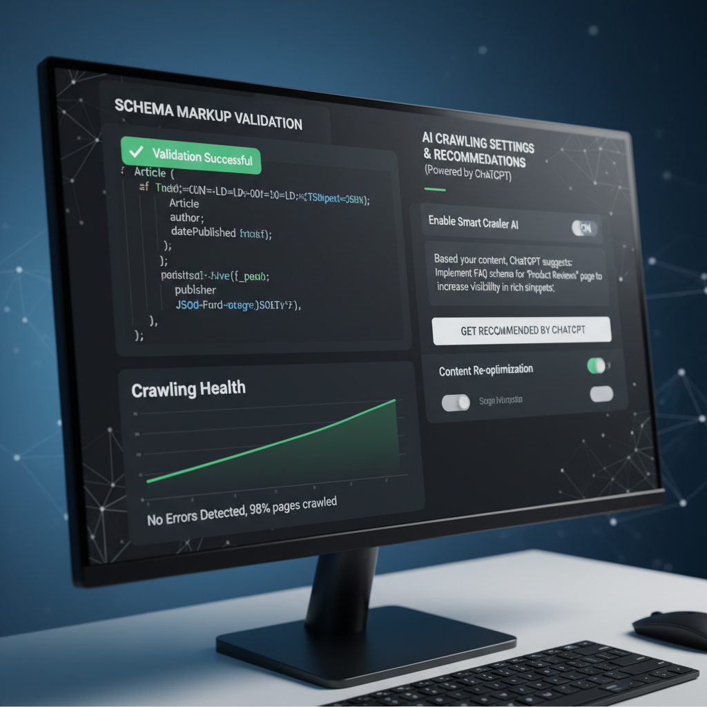 Technical setup to get recommended by ChatGPT with schema markup