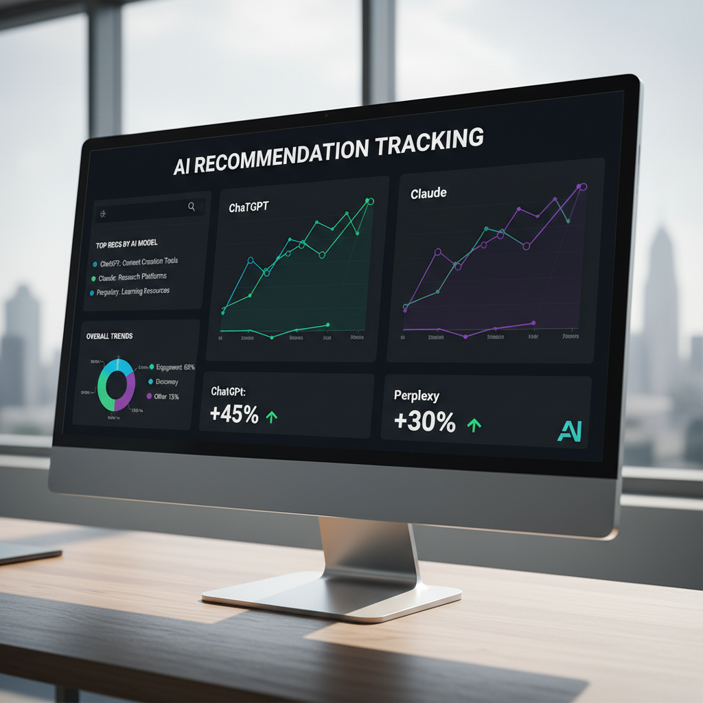 Monitoring results to get recommended by ChatGPT with analytics dashboard