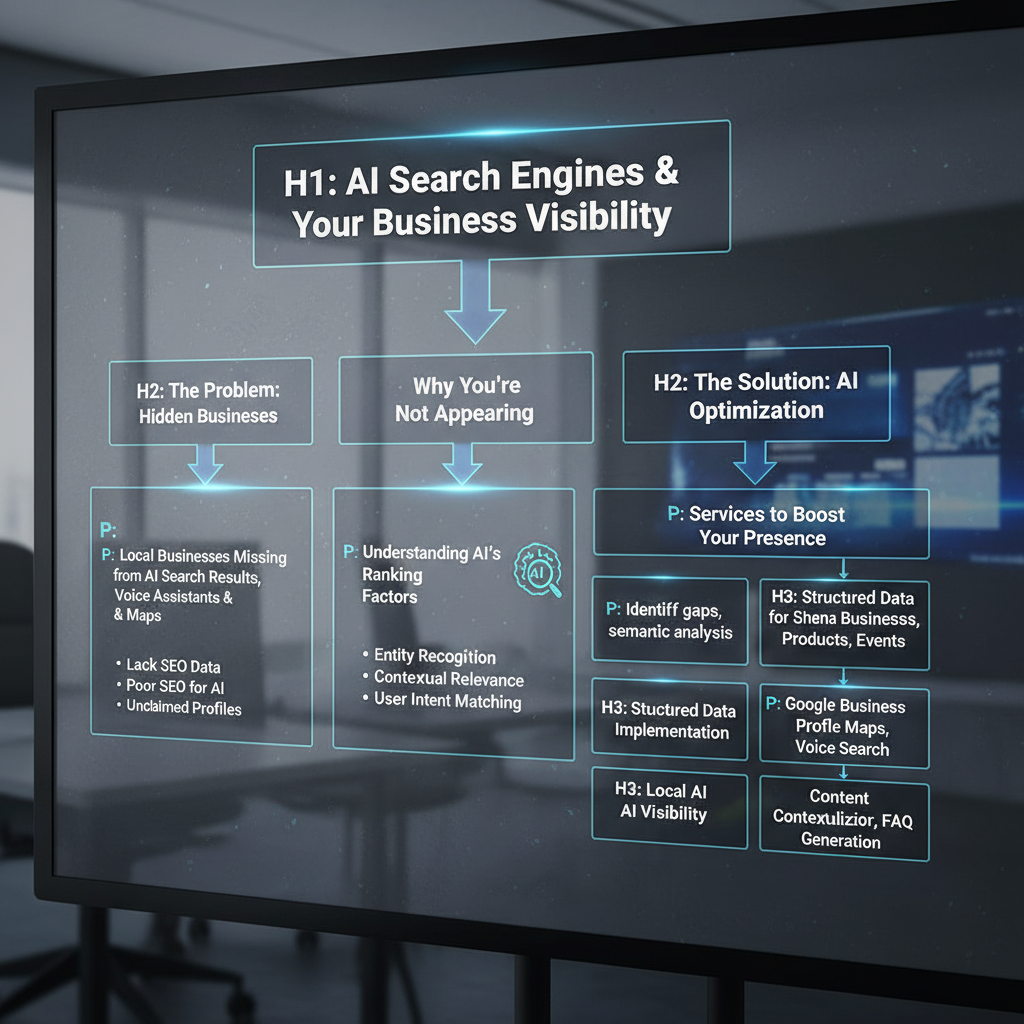 Proper content structure helping AI search engines not showing business issues
