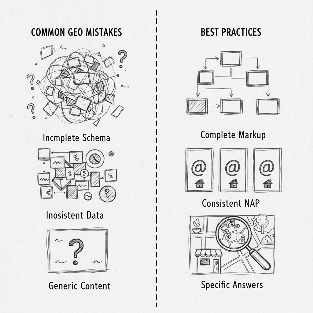 common mistakes versus best practices in generative engine optimization for SMBs