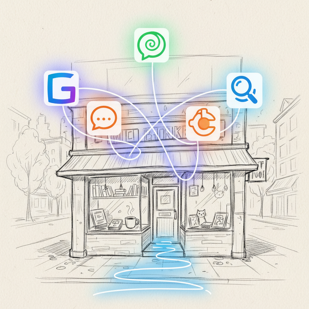 Small business achieving Gemini AI search visibility across multiple AI search engines