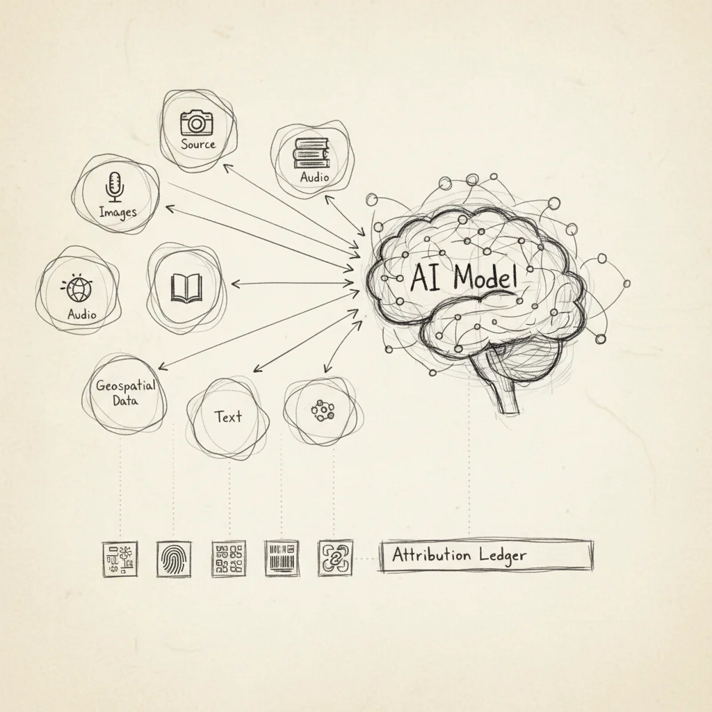 AI training data attribution example