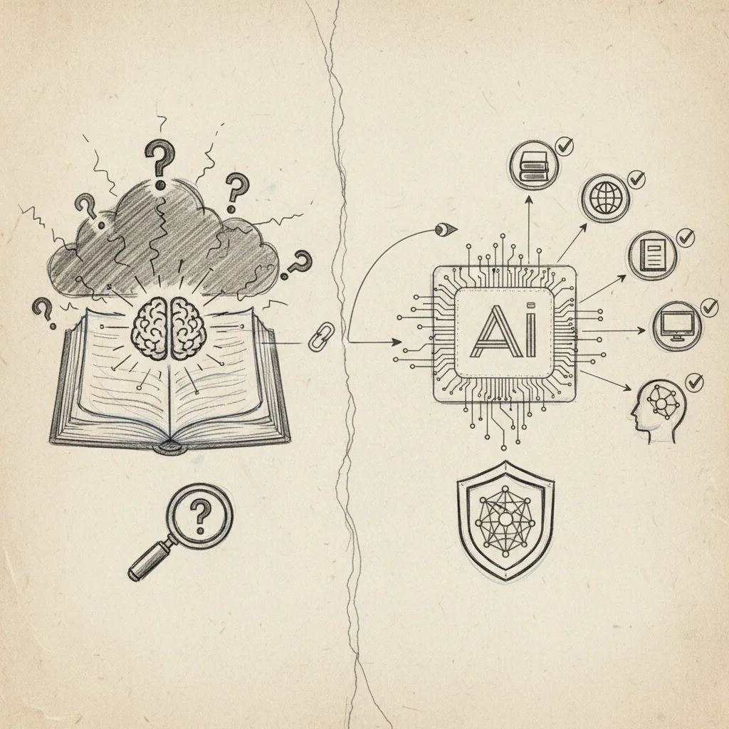 source attribution AI search summary
