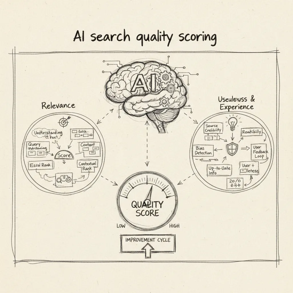 AI search quality scoring example
