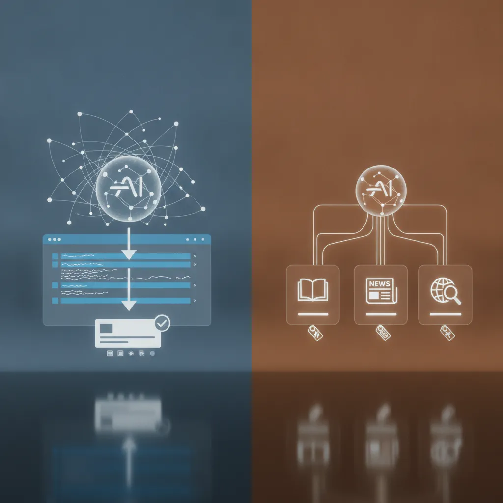 AI search result attribution summary