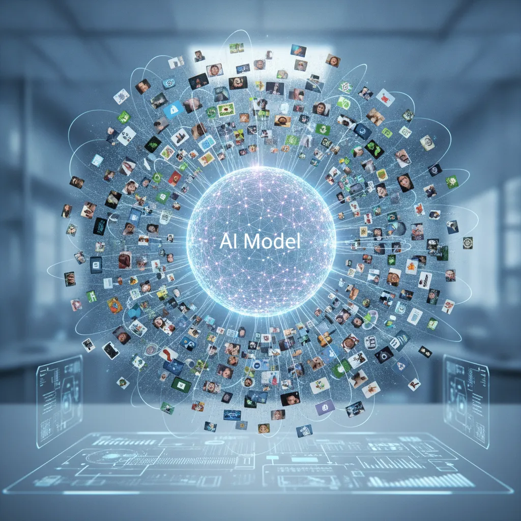 AI model training data example