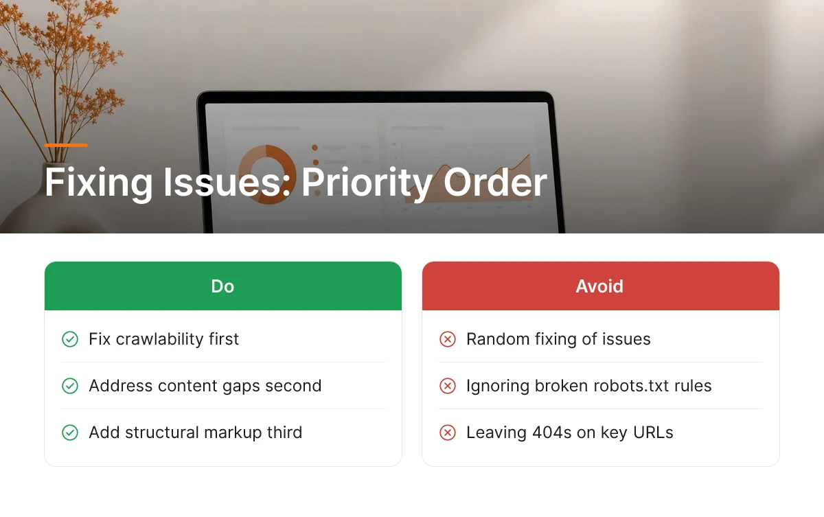 Fixing Issues: Priority Order