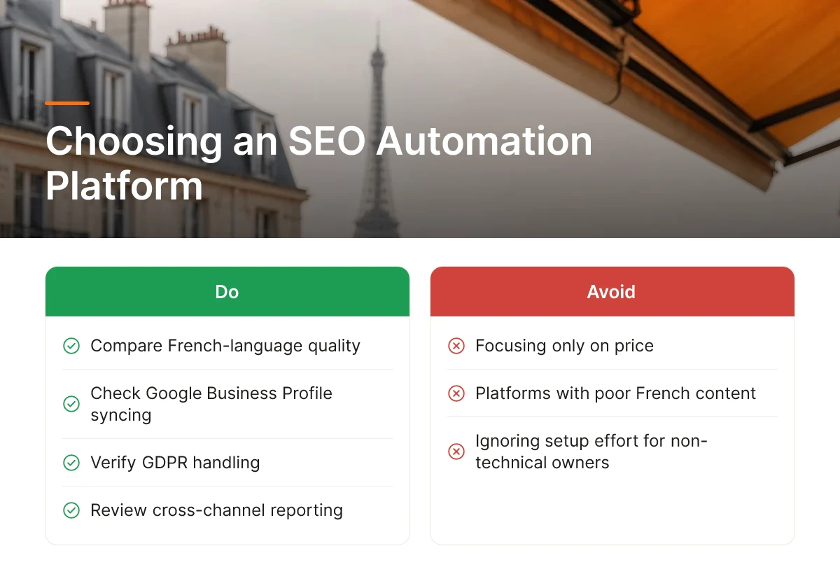 Choosing an SEO Automation Platform