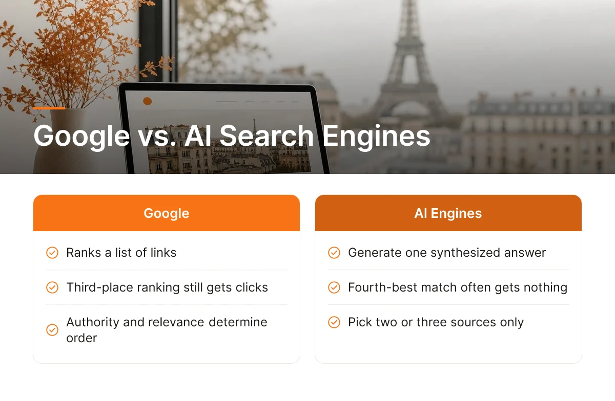 Google vs. AI Search Engines