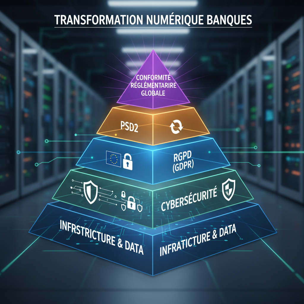 Défis transformation numérique banques - conformité réglementaire
