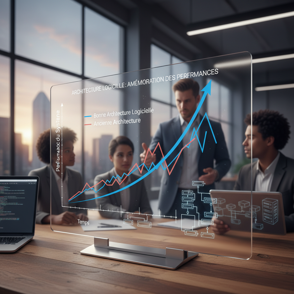 Graphique performance architecture logicielle optimisée