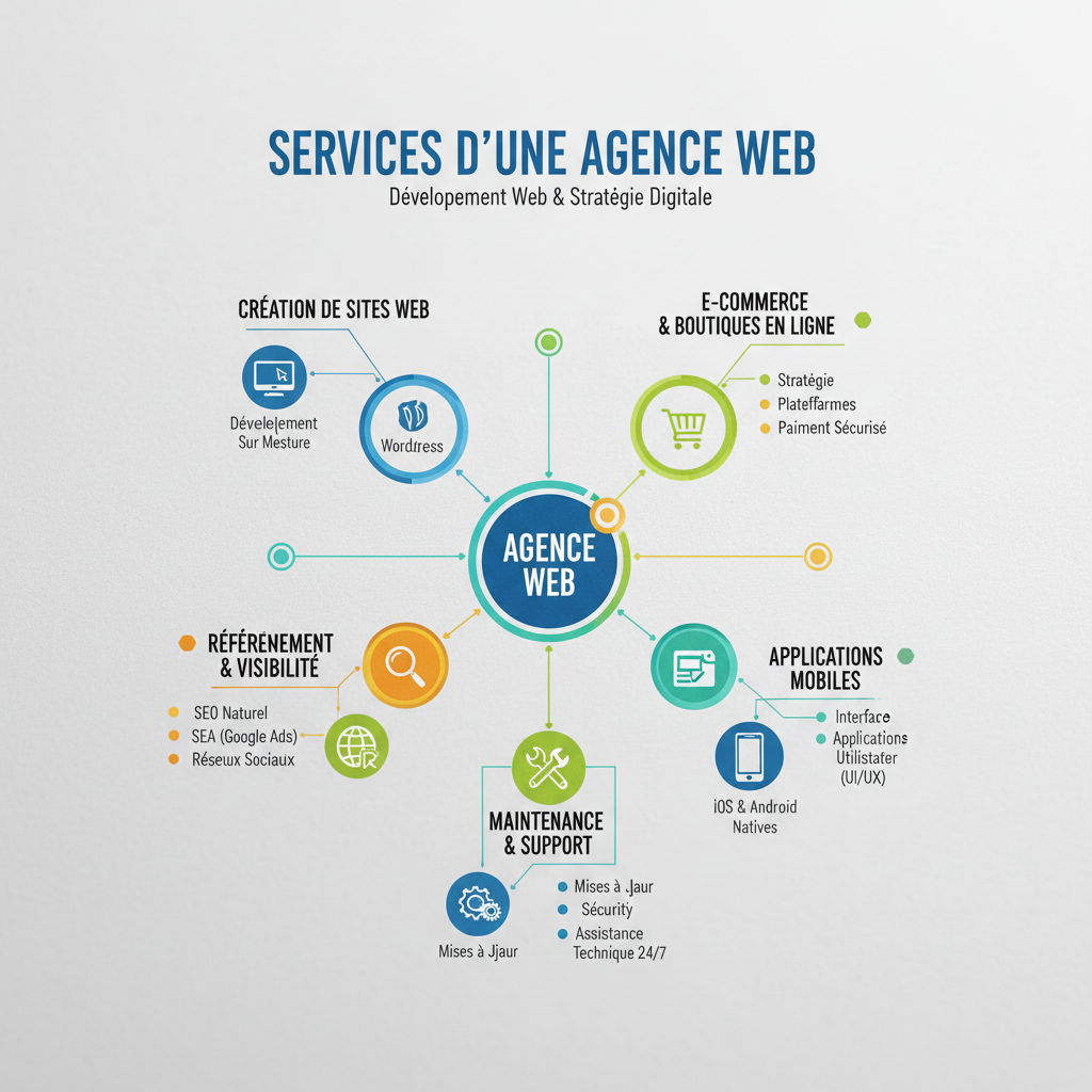 services agence développement web diagramme complet