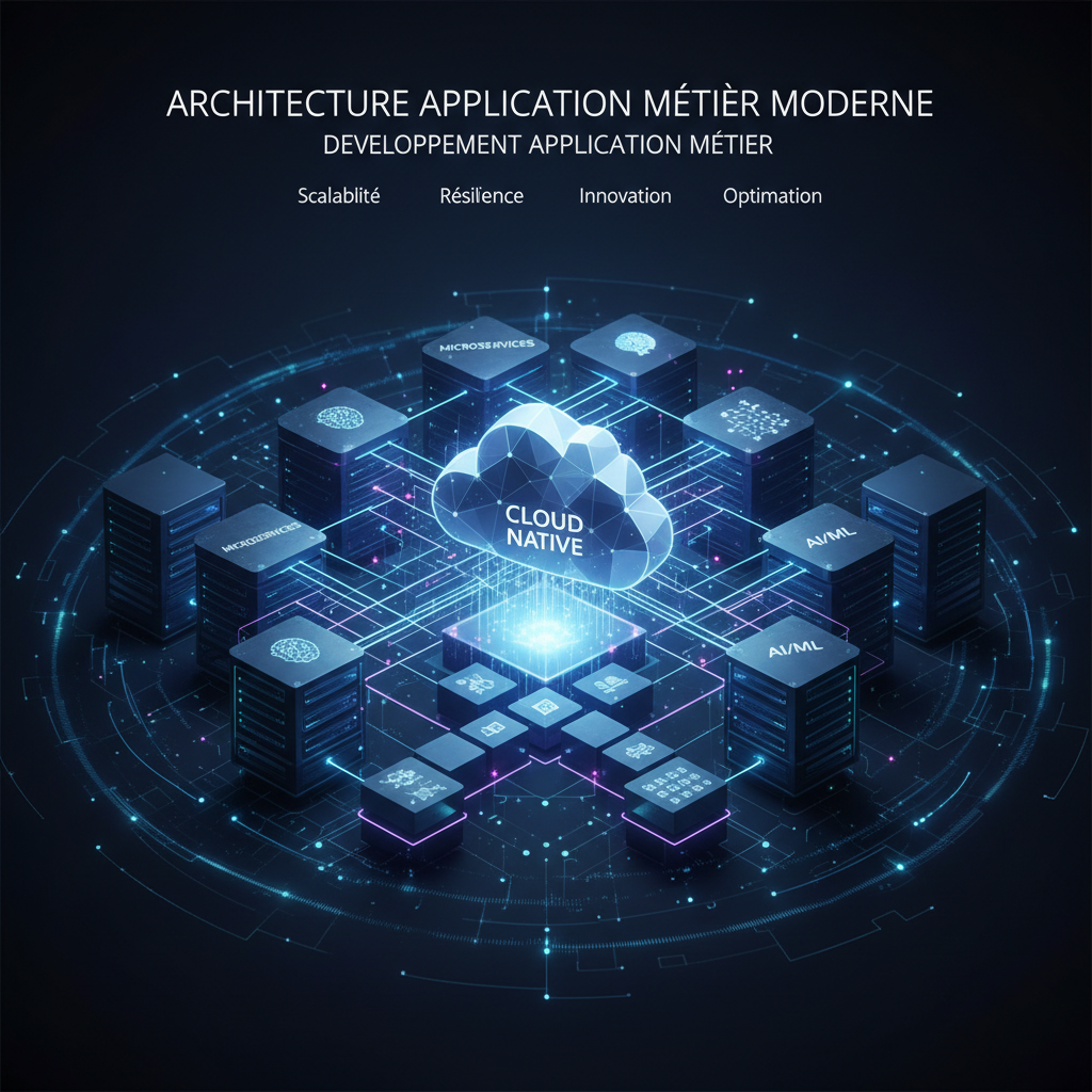 Architecture développement application métier avec technologies 2026