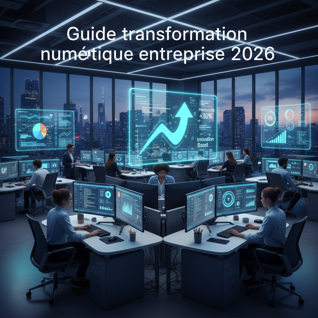transformation numérique entreprise - équipes travaillant avec des outils digitaux modernes