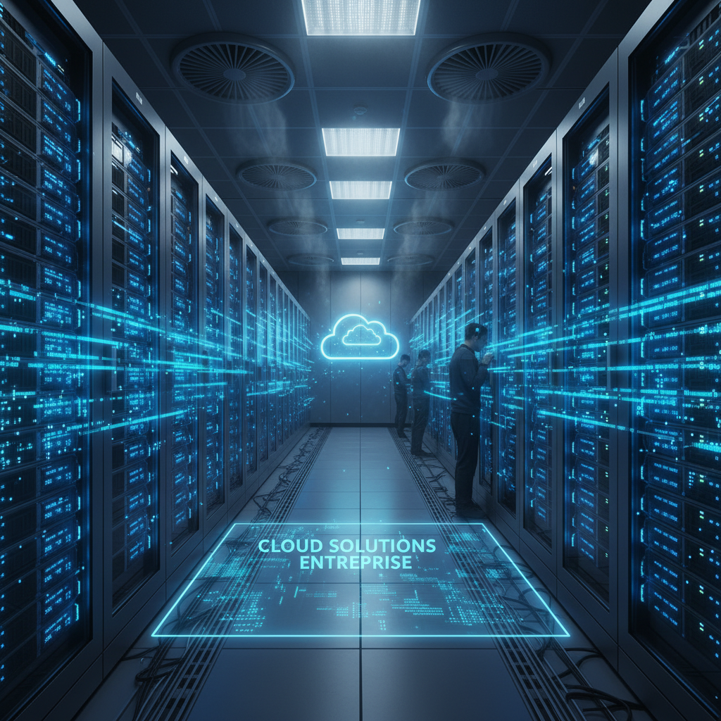 Infrastructure cloud entreprise centre données moderne