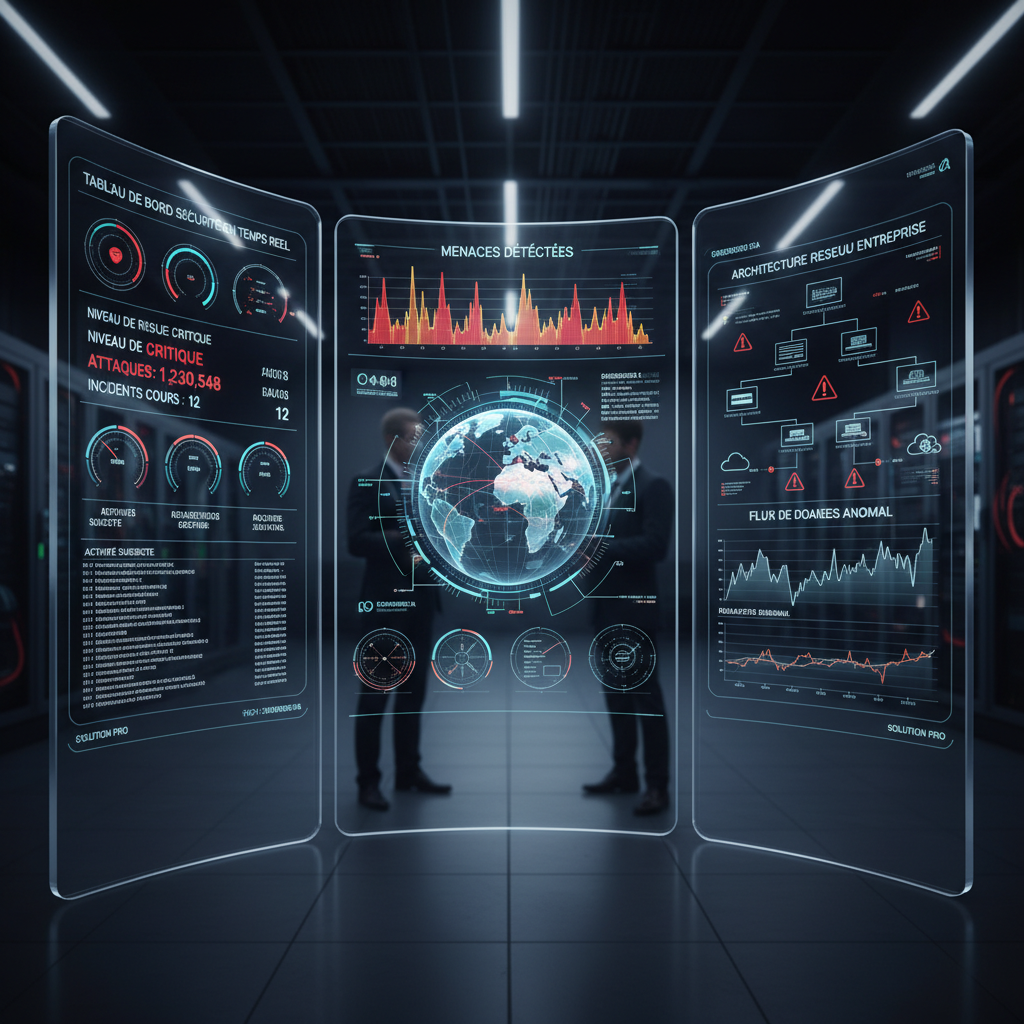 solutions cybersécurité prestataire informatique entreprise monitoring