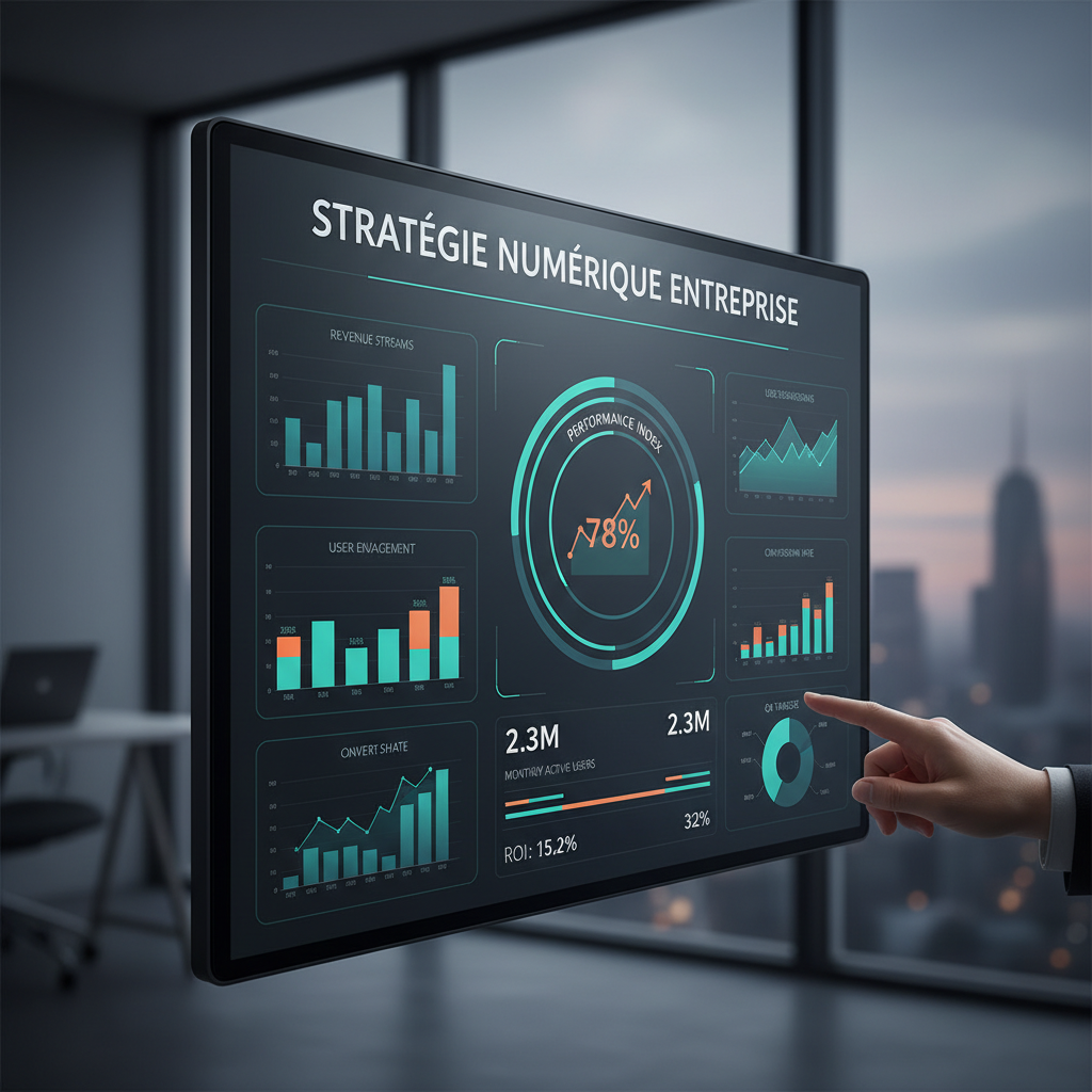 KPI stratégie numérique entreprise dashboard