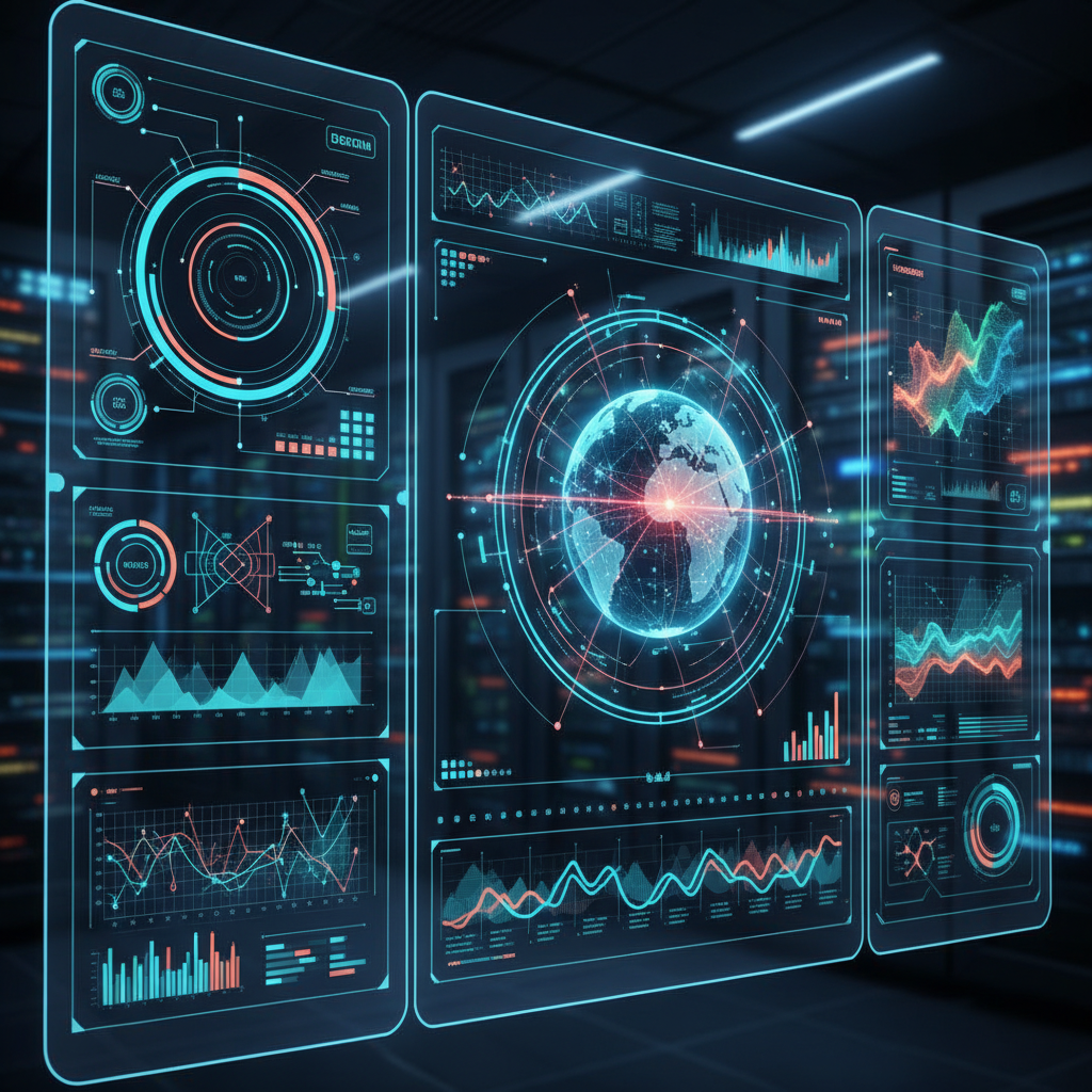 Tableau de bord sécurité données entreprise alimenté par IA avec détection temps réel