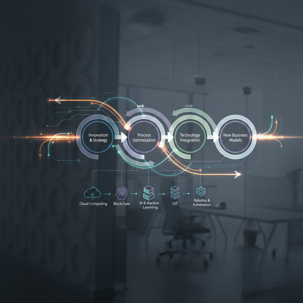 Processus de transformation numérique avec méthodologie et étapes clés