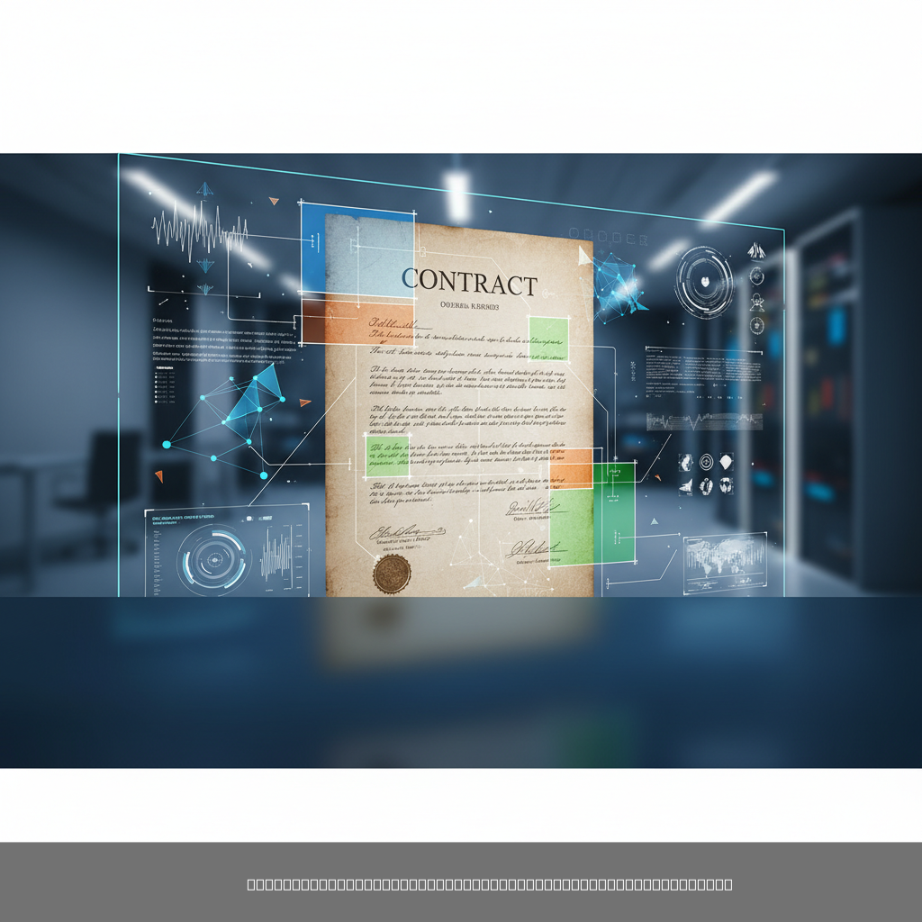 Technologie OCR en action sur document immobilier