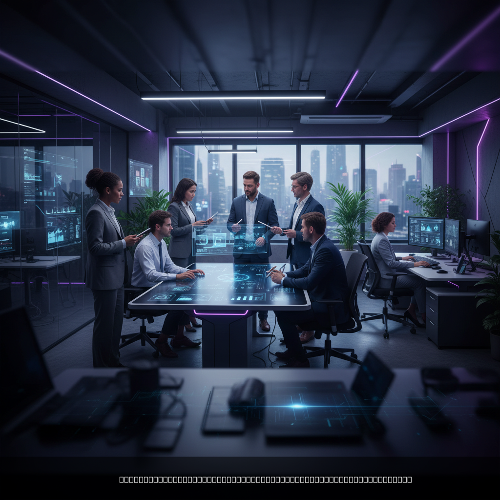 Réussir transformation digitale avec équipe collaborative utilisant technologies modernes