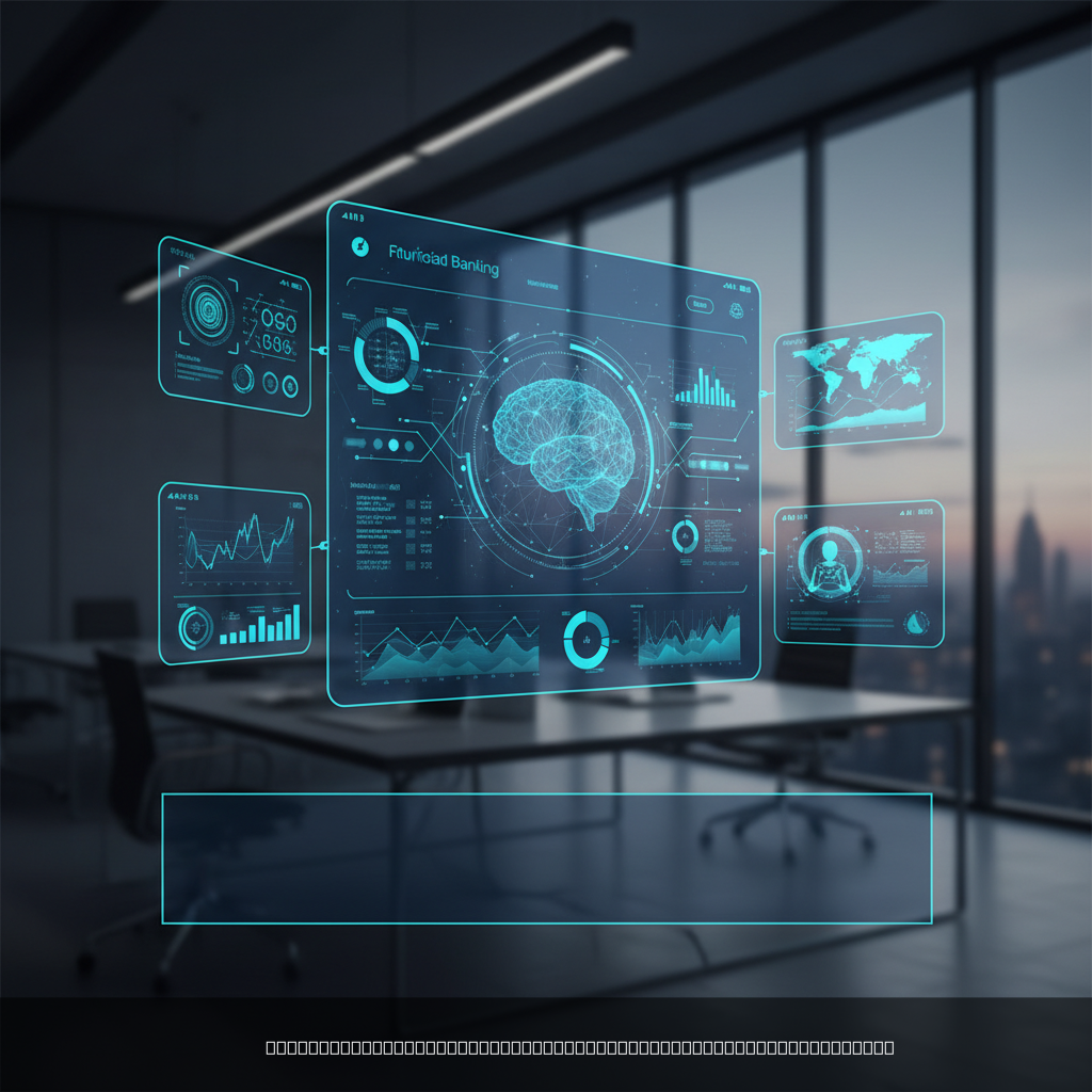 Intelligence artificielle banque - Interface utilisateur moderne avec IA