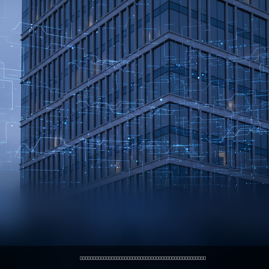 blockchain immobilier réseau de transactions sécurisées sur immeuble moderne