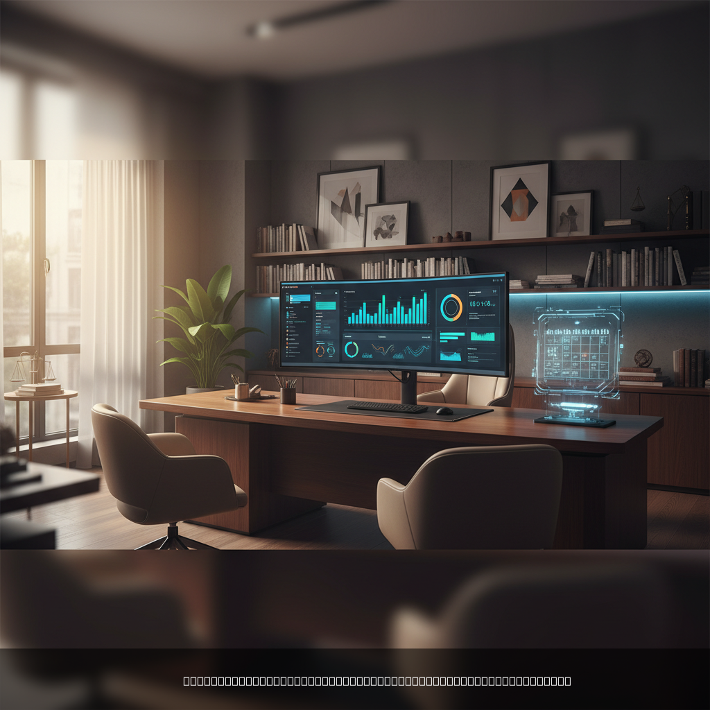 CRM notaire tableau de bord dans une étude notariale moderne