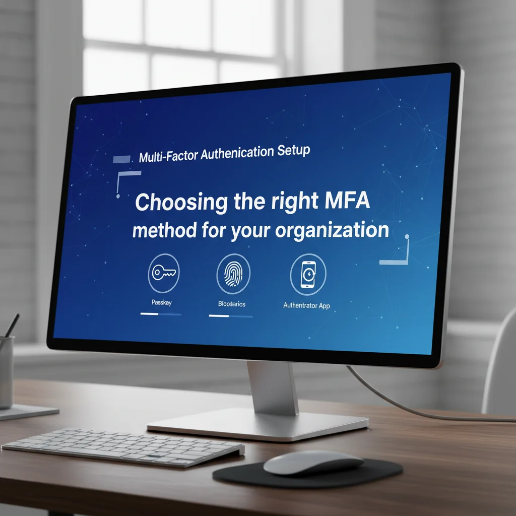 tableau de bord financier sécurisé montrant les options d'authentification multi-facteurs finance disponibles en 2026