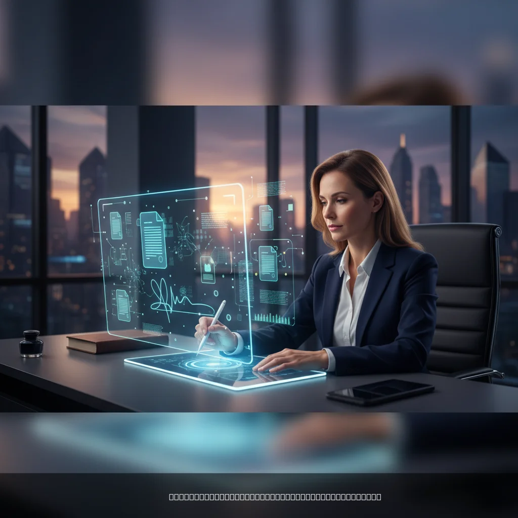 modernisation processus notariaux avec outils numériques dans une étude notariale moderne