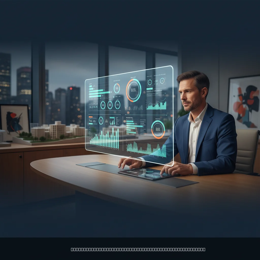 optimisation performance immobilière digitale sur tableau de bord numérique